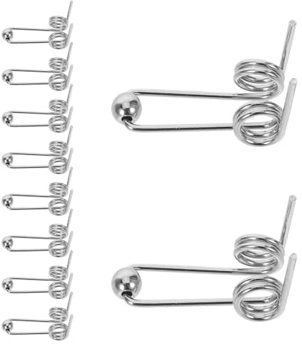 LRXIYODE 10 pezzi Dadi di Torsione per Ferro Arricciacapelli Ricambio in Metallo Resistente Alte Temperature Elastiche e Facili da Installare per Accessori Styling Capelli