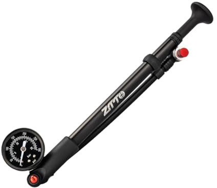 mophrati Pompe à air pour Fourche de vélo, Pompe à Suspension Haute Pression, Outil pour Les vérifications et réglages Sortie, Fourche de VTT 300 PSI, poignée en T