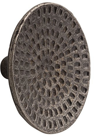 Metafranc Vintage-Möbelknopf - Ø 52 mm - Eisen-Antik-Look - Hochwertige Verarbeitung - Formschön & dekorativ - Inkl. Montagematerial / Zierbeschlag / Möbelbeschlag / Möbelknauf / 123351