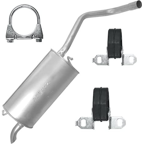 Ferroz Endschalldämpfer Auspuff Endtopf für 1.0i 1.4i 1.4 FSI Seat Ibiza 3 III 6L Fabia 1 I 6Y VW Polo 4 IV 9N