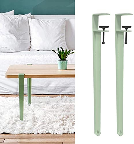 Patas de Abrazadera de Mesa, 4 Patas de Mesa de Hierro de Metal, Patas de Escritorio de Comedor Ajustables en Forma de F, Patas de Mesa de Centro de Metal para Muebles sin Perforaciones, para Consol