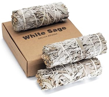 rooted.® | Das Original | Weißer Salbei | 3 Bündel kallifonirscher Salbei | Premium Smudge Sticks | Indianischer Räuchersalbei | 100% kontrollierte und nachhaltige Ernte