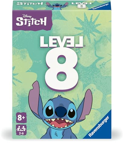 Ravensburger Disney Stitch Level 8 Card Game for Kids and Adults Age 8 Years Up - 2 to 6 Players