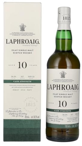 Laphroaig 10 Years Old Cask Strength Batch 17 58,3% Vol. 0,7l in Geschenkbox