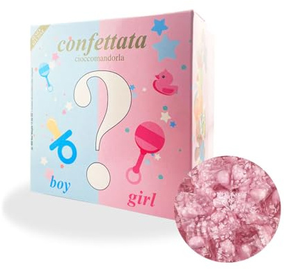 CandyFrizz Selection - Confetti Incartati Singolarmente - Laurea,Battesimo,Baby Shower,Compleanno e Anniversario-Non perdere l'occasione di rendere speciale ogni momento! (Baby Shower Lei 500gr)