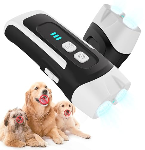 LEMENG Migliorare antiabbaio per Cani, Antiabbaio,Antiabbaio Anti Abbaio Cani Dispositivo, Automatico Anti-Abbaio per Cani con 3 modalità Elettrostimolatore Muscolare