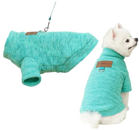 FANSU Hundepullover Kleine Hunde, Hunde Pullover Waschbar Hundepulli, Strick Pullover Hunde Shirt Elastisch Wärme Hunde Pullis, Strickpullover mit Beinen für Corgi Dackel XS-6XL (3XL,Grün)