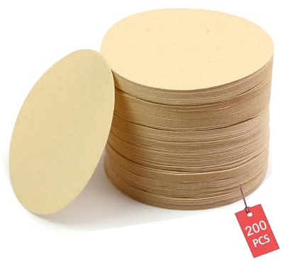 Filtros redondos para café, filtro de papel expreso, 58 mm, compatible con gran variedad de cafeteras (58,5 mm, marrón) (200)