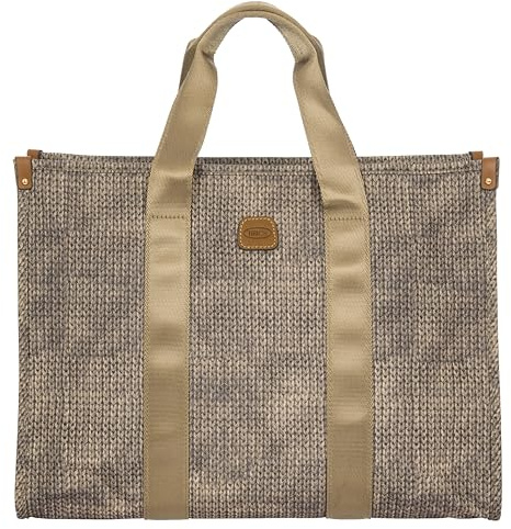 Bric's X-Travel Medium Shopper Bag, Waterproof Tote with Reinforced Bottom, Padded Laptop Pocket and Trolley Strap