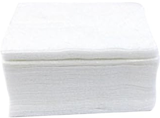 SAFIGLE 100 pièces Coton Démaquillant Fin Boîte Plastique Transparent Lingettes Non Pelucheuses Simples Couches pour Enlever Vernis à Ongles et Soins Visage Délicats