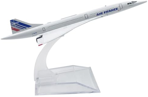 MEZHEN Modèle d'avion en alliage - Échelle 1/400 - Diecast - Modèle d'avion Air France Concorde - Modèle miniature - Collection - Cadeau de Noël