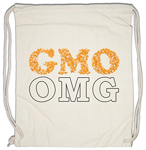 Urban Backwoods Gmo Anti Gentically Modified Food Drawstring Bag Gym Sack