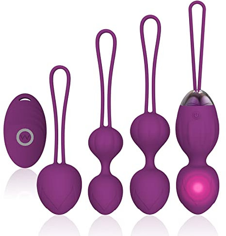 Kegel Exercise Ball Set - Ball Ben Wa Balls Sets for Tightening and Strengthen Bladder Control Trainer Pelvic Floor Exerciser Weight for Beginners and Advanced Women Postpartum Repair