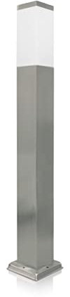 LED Universum Lampada da terra in acciaio inox, 80 x 12,5 cm, IP44, attacco E27 (non inclusa), per l'illuminazione di giardini, vialetti e terrazze