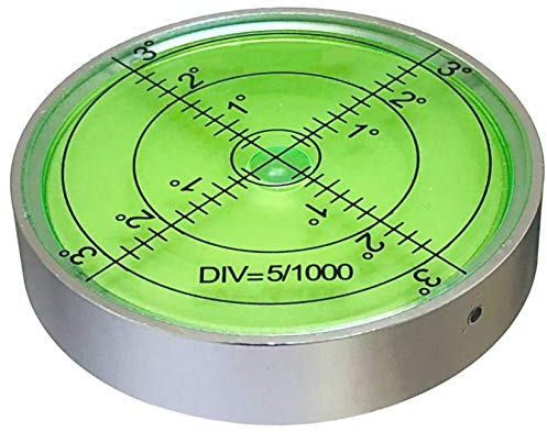 Stor aluminium precision Bullseye rund precision vattenpass 60 mm