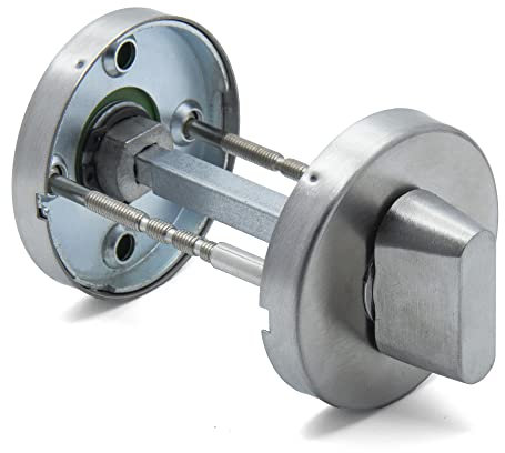 APECS Toilet Rosette Fittings for Interior Doors Bathroom Toilet Door Lock Quality Door Fittings on INOX Steel AISI 304