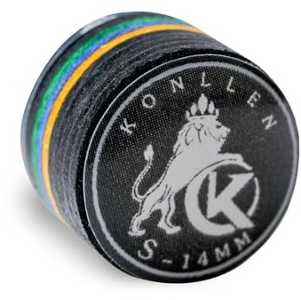 KONLLEN Billardspitzen, 9-lagig, Regenbogenfarben (Härtegrade SX/SS/S/M/MH/H) (Größe 11 mm/14 mm), inklusive Zubehör