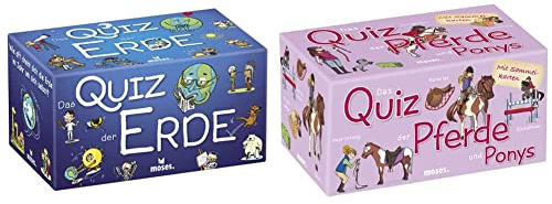 Das Quiz der Erde | Kinderquiz | Für Kinder ab 8 Jahren & Moses 90207 Das Quiz der Pferde und Ponys