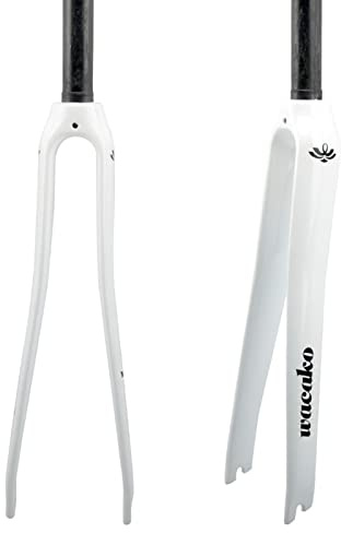 T800 Fourche Droite pour vélo de Route en Carbone 700C Fourche en Carbone pour vélo de Route 28,6 mm, engrenage Ouvert 100 mm, Paire de Roues Max Fit 700 * 25C