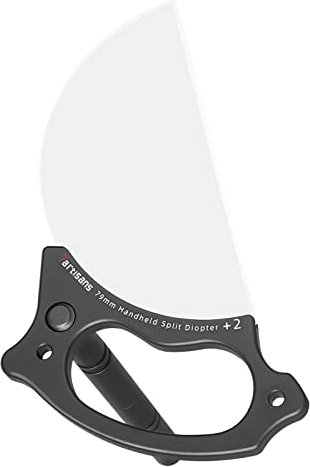 7artisans Filtro de lente de dioptría dividida de mano, accesorios de filtro de cámara de vidrio universal, filtros de efectos especiales, fotografía, filtro de prisma de primer plano (+2)