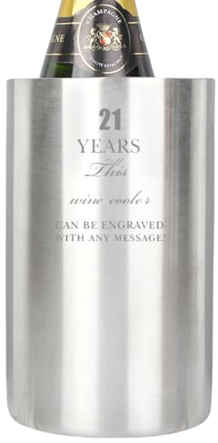 Personalised Anniversary Wine Cooler. Engraved Wine Cooler