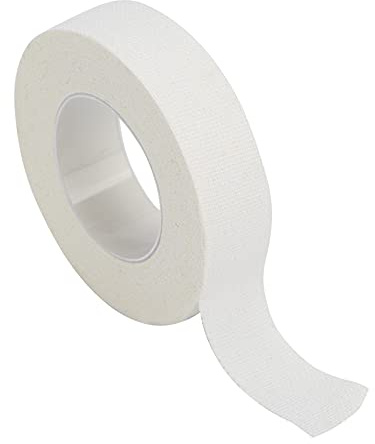 Nastro di fissaggio lungo per catetere di garza, 5 m, nastro autoadesivo (bianco 1,25 cm x 5 m (1 rotolo)