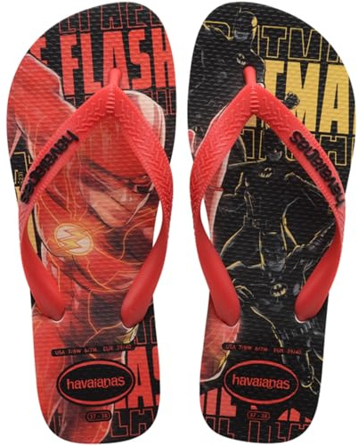 Havaianas Top Herois Dc Unisex - Adulto FlipFlop White/Red Chinese/Black 37 EU