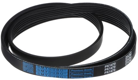 sourcing map 5K579/5PK1470 Serpentine Belt 5 Ribs 1470mm Length x 18mm Width x 5mm Thick, EPDM Poly V Belt, Micro V-Ribbed Belt for Vehicle