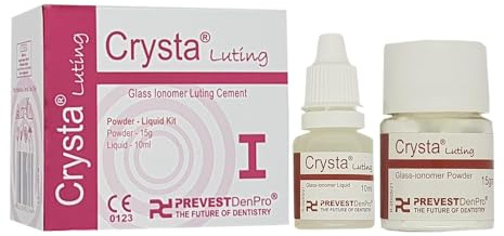 ECH Green Velly Denpro Crysta Luting I Glass Ionomer Luting Cement Transparent Pâte, Gel Ciment de scellement dentaire