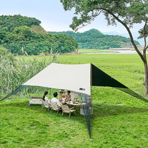 Sonnensegel, Winddichtes Design, Sonnenschutz UPF50+, Tragbarer Strandzelt, Zelt for Strand, Camping, Angeln, Garten und Picknicks (Size : 450 * 870 * 240cm/14.8 * 28.5 * 94.5ft)