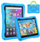 Fire HD-10-Tablet-Schutzhülle für Kinder, 13. / 11. Generation, Version 2023/2021, Ubearkk drehbar, um 360° drehbar, leicht, stoßfest, Blau