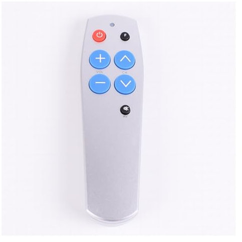 1 pc Apprendre la télécommande for TV DVD récepteur TV Box magnétoscope DVB Lecteur Audio vidéo télécommande Universelle for Les Personnes âgées(Silver)