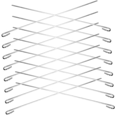BESPORTBLE 16pièces Kit de Brochettes pour Barbecue Brochettes Réutilisables pour Kebab et Grillades Ustensiles de Barbecue