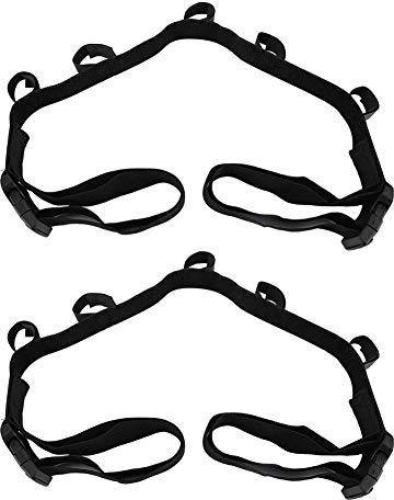 Uadme 2Pcs Car Fishing Rod Stand Fixing Strap Band Fishing-Rod Holder Stand Rack Zahnstange Angelrute Lagerung Ruten FüR Suv, Lkw, Van (Schwarz)
