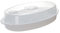 UTHCLO 1 pieza Plato de Vapor para Microondas con Tapa Recipiente de Cocina para Cocción al Vapor para Accesorio Reutilizable y Resistente