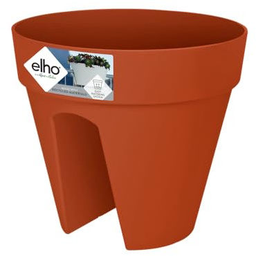 Elho Loft Urban Flower Bridge 30 - Jardinera - Brique - Exterior & Balcón - L 29 x A 29 x A26 cm