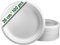 GoBeTree 100 assiettes jetables rondes en bagasse de canne à sucre blanches de 26 cm. Assiettes en papier jetables extra-résistantes, pour camping, pique-niques, fêtes, barbecues, anniversaires