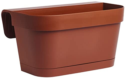 ERBA B-Smart XL cm 46x16x19h Terracotta con sottovaso