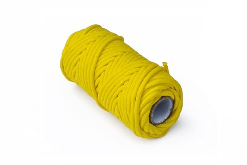 Corda di Ricambio per Veneziane - Treccia Resistente per Tende a Lamelle - Accessorio di Sostituzione per Veneziane, Disponibile in Diverse Misure, Diametri E Colori (Ø 3 mm,20 mt, Giallo)