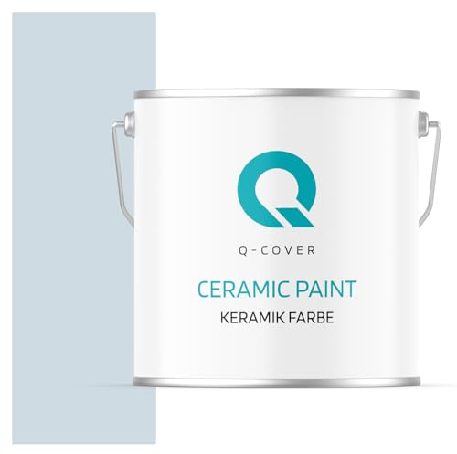 Q-COVER, vernice in ceramica, 5L (ca. 35m²), colore Platino Chiaro Grigio, per interni, lavabile, classe 1, opaca, per pareti e soffitti, resistente, per cucina, bagno, scale, elevata copertura