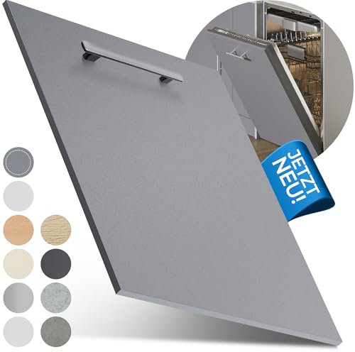 Prima Renovierungs-Systeme Panneau avant de lave-vaisselle [60 et 45] en 10 couleurs – Pour lave-vaisselle entièrement intégré et partiellement intégré (anthracite, 715 x 594 mm)