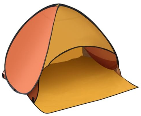Pop Up Strandmuschel Mit UV Schutz Automatischer Schattenschutz Zelt Mit Kopf PopUp Baldachin Tragbar Extra Light Strandzelt Sun Shelter Beach Zelt Mit Handy Ständer Für Familie Garten Camping