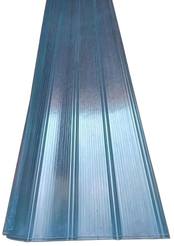 Clear Polycarbonate Roofing Sheet 2 mm Transparent Insulation Day Lighting Panels Rainproof Corrugated Plastic Greenhouse Shed Canopy for Replacement Glazing Shed Window(35x35in)