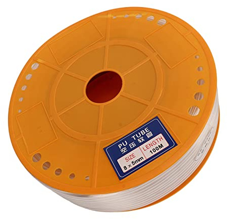 Srliya Tuyau D'air Transparent, Diamètre Extérieur 12 Mm, Diamètre Intérieur 8 Mm, Antidéflagrant, pour Compresseur D'air Pneumatique