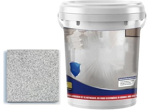 Nimedala Pintura Epoxi para Pisos de Arena, Revestimiento de Alto Brillo con Efecto Mármol para Concreto (Primer,1kg)