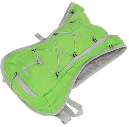 RiToEasysports Hydration Ryggsäck, Oxford Tyg Löparryggsäck 41 X 29 X 10 Cm, Vattentät Packbar Design med Reflekterande Remsor och Hjälmnätficka för Vandring Cykling Jogging (Grön)