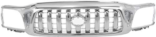 Garage-Pro Grille Assembly Compatible with 2001-2004 Toyota Tacoma Chrome Shell and Insert