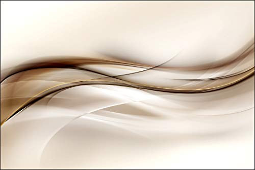 Muralo Fototapete Abstrakt 3D 210 x 315 cm Vliestapete Wand Tapete Wellen Beige Mosaik Wohnzimmer Schlafzimmer Moderne Wandbild Abstraktion Industrie Look Wand Dekoration