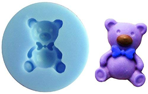 Inception Pro Infinite Sa097 - Molde de Silicona para Uso alimentario de Osito de Peluche pequeño - Pasta de azúcar - fondants - tortas - panqueques - Muffins - Decoraciones