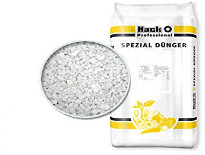 Hack Profi Schwefelsaures Ammoniak Stickstoffdünger für alle Rasenflächen Gemüse- Obst und Ziergärten 25 kg Beutel